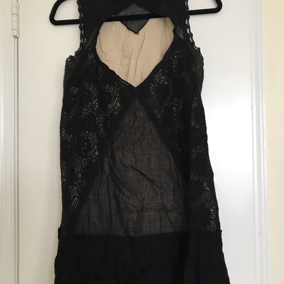 Free People Angel Lace Open Back Shift Dress - S - Picture 6 of 12